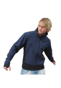 RESULT - Męska Kurtka Soft Shell. Kolor: wielokolorowy, niebieski, czarny