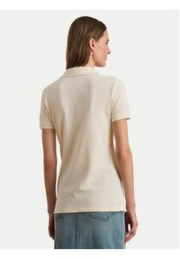 Lauren Ralph Lauren - LAUREN RALPH LAUREN Polo 200679219010 Beżowy Regular Fit. Typ kołnierza: polo. Kolor: beżowy. Materiał: bawełna #5
