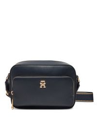 TOMMY HILFIGER - Tommy Hilfiger Torebka Th Joy Camera Bag AW0AW16812 Granatowy. Kolor: niebieski. Materiał: skórzane