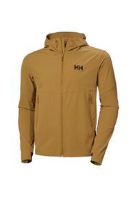 Kurtka wodoodporna z kapturem Helly Hansen Blaze Softshell. Typ kołnierza: kaptur. Kolor: brązowy. Materiał: softshell