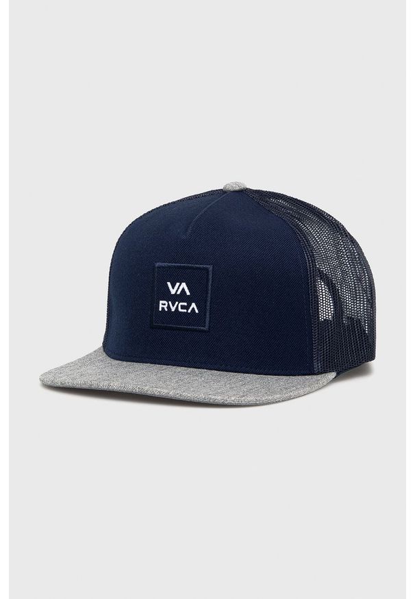 RVCA Czapka z domieszką wełny kolor granatowy. Kolor: niebieski. Materiał: wełna