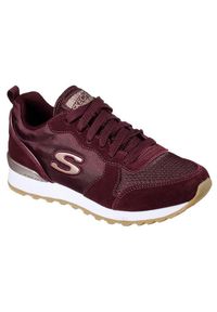skechers - Buty na co dzień damskie SKECHERS RETROS OG 85 skóra. Okazja: na co dzień. Kolor: fioletowy. Materiał: skóra