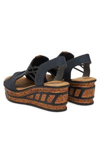 Rieker Sandały CEO-68175-14 Granatowy. Kolor: niebieski. Materiał: syntetyk #4