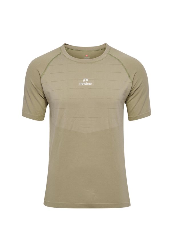 NewLine - Bezszwowa koszulka Newline Pace. Kolor: zielony, brązowy, szary, wielokolorowy. Sport: piłka nożna
