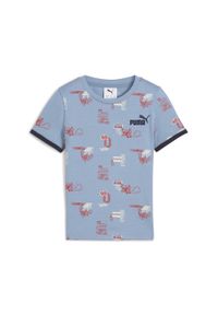 Puma - Dziecięca koszulka Little Runners PUMA Cool Blue. Kolor: niebieski. Sport: joga i pilates