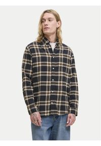 Jack & Jones - Jack&Jones Koszula Classic Flannel 12278406 Czarny Regular Fit. Kolor: czarny. Materiał: bawełna
