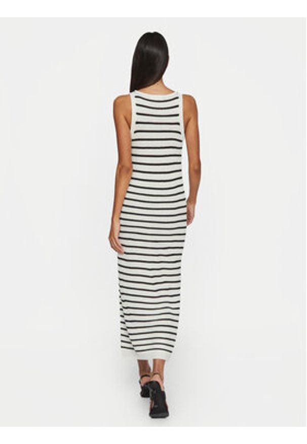 Vila Sukienka dzianinowa Margot 14099509 Écru Regular Fit. Materiał: wiskoza, syntetyk