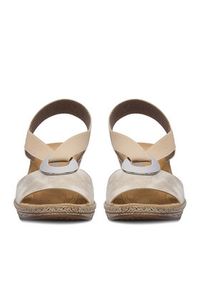 Rieker Sandały CEO-624H6-60 Beżowy. Kolor: beżowy. Materiał: skóra #7
