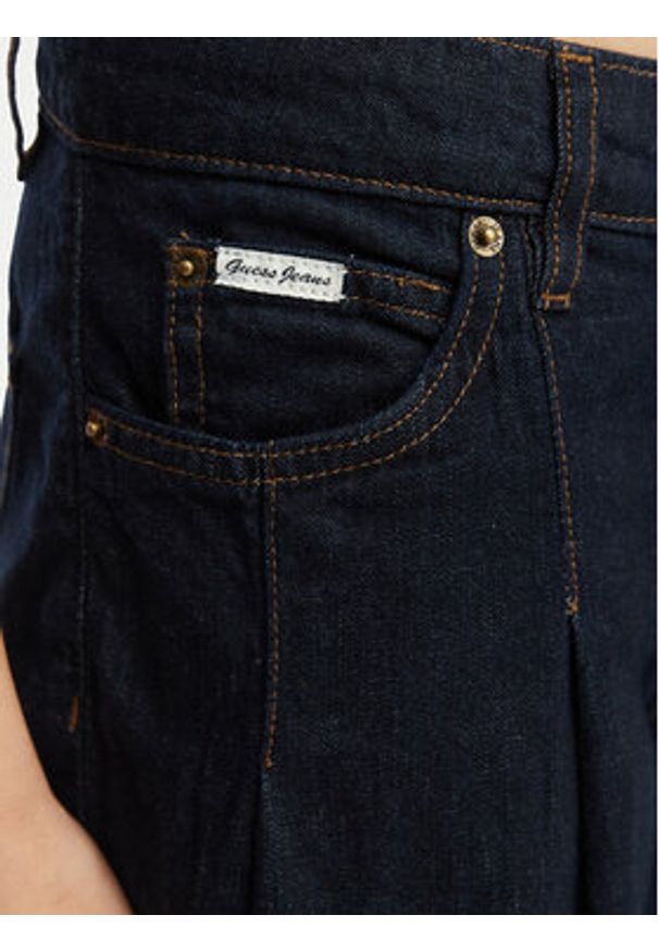Guess Jeans Bermudy W6GDY5 D7971 Granatowy Bermuda Fit. Kolor: niebieski. Materiał: bawełna