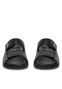 Rieker Klapki 25590-00 Czarny. Kolor: czarny. Materiał: skóra #5