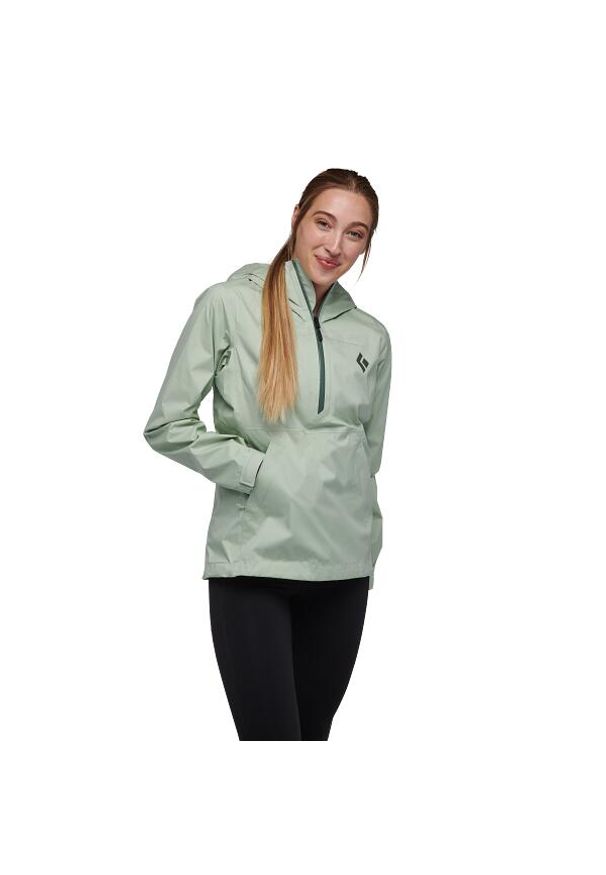 Kurtka Przeciwdeszczowa Damska Black Diamond Stormline Stretch Anorak. Kolor: zielony