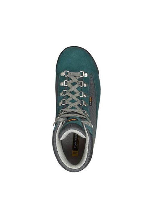 Buty trekkingowe damskie Aku Ultra Light Micro Gtx. Zapięcie: sznurówki. Kolor: szary, niebieski, wielokolorowy. Materiał: zamsz. Szerokość cholewki: normalna. Styl: sportowy