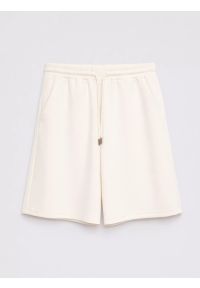 Big-Star - Szorty damskie dresowe z wiskozy kremowe Lunaras 102. Kolor: kremowy. Materiał: wiskoza, dresówka. Styl: elegancki, klasyczny #4