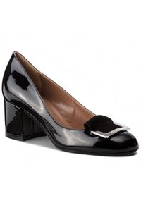 Pollini Półbuty SA10266G16TB100A Czarny. Kolor: czarny. Materiał: skóra, lakier #1