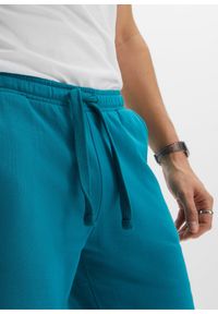 bonprix - Bermudy dresowe. Kolor: niebieski. Materiał: dresówka #2