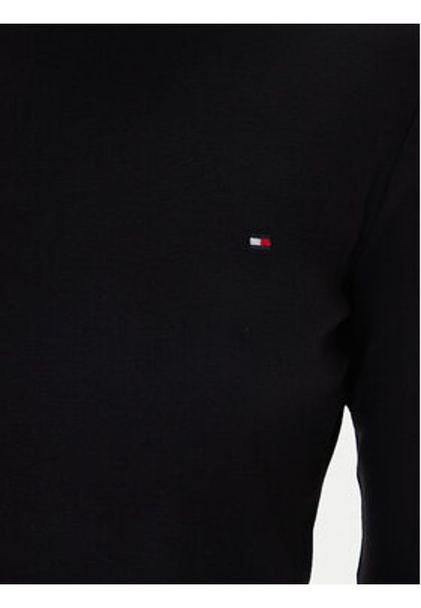 TOMMY HILFIGER - Tommy Hilfiger Bluzka New Cody WW0WW40589 Czarny Slim Fit. Kolor: czarny. Materiał: bawełna