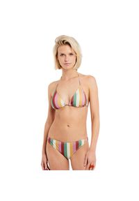 Damski 2-częściowy trójkątny kostium kąpielowy Protest Prtpike. Kolor: różowy. Wzór: paski #1