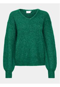 Kaffe Sweter Kasarla V-Neck 10506829 Zielony Loose Fit. Kolor: zielony. Materiał: syntetyk #2