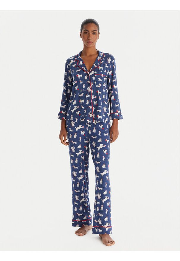 Kate Spade Piżama KSI82772 Niebieski Regular Fit. Kolor: niebieski. Materiał: syntetyk
