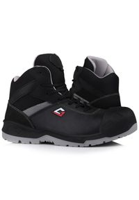 GARSPORT - Buty męskie Garsport PISA MID 3 S3 NERO GRIGIO. Kolor: wielokolorowy, czarny, szary