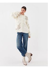 TwinSet - TWINSET Kardigan 232TP3130 Écru Regular Fit. Materiał: syntetyk #5