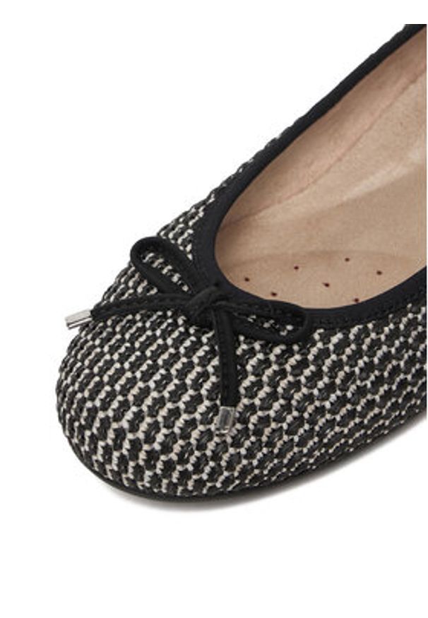 Rieker Baleriny CEO-43850-00 Czarny. Kolor: czarny. Materiał: materiał