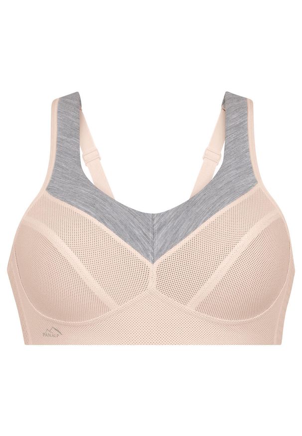 ANITA ACTIVE - Stanik fitness cardio PanAlp. Kolor: różowy. Materiał: wełna, poliester, elastan, poliamid. Rodzaj stanika: wyściełane miseczki, różne sposoby noszenia. Wzór: paski. Sport: fitness