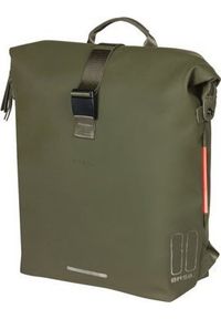 Basil Plecak/Sakwa rowerowa BASIL SOHO BACKPACK NORDLICHT17L, mocowanie na haki Hook-On System, wodoodporny poliester, oświetlenie, moss green (NEW 20. Materiał: poliester #1