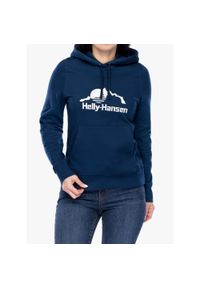 Bluza z kapturem damska Helly Hansen Nord Graphic Pullover Hoodie. Typ kołnierza: kaptur. Kolor: niebieski