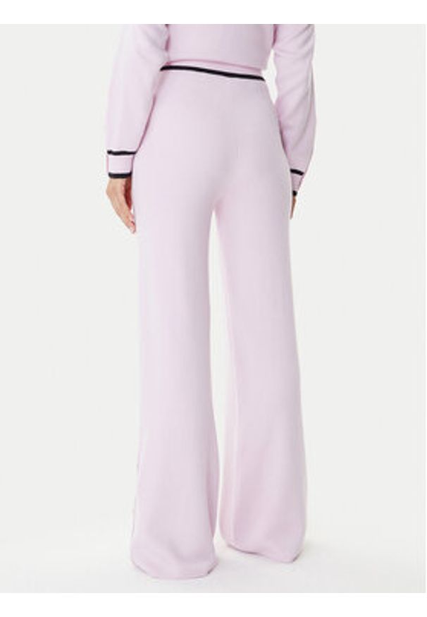 Liu Jo Sport Spodnie dzianinowe TF5252 MS59L Różowy Relaxed Fit. Kolor: różowy. Materiał: wiskoza. Styl: sportowy