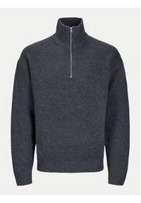 Jack & Jones - Jack&Jones Sweter Ollie 12241817 Szary Relaxed Fit. Kolor: szary. Materiał: syntetyk #4