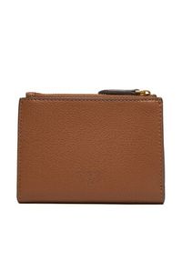 Pinko - PINKO Duży Portfel Damski Compact Wallet AI 25-26 PCPL 103612 A29Q Brązowy. Kolor: brązowy. Materiał: skóra