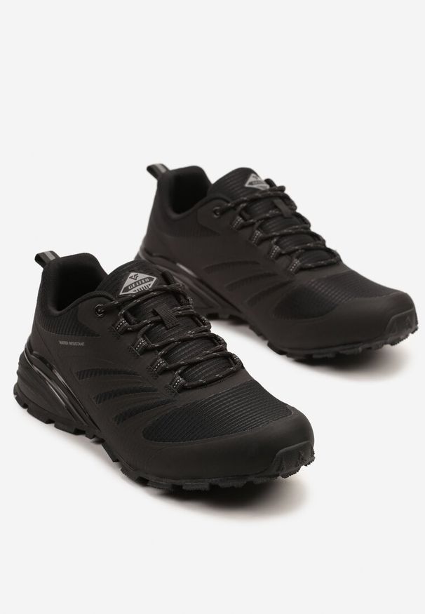 Born2be - Czarne Buty Sportowe Sneakersy z Efektem Ombre na Tłoczonej Podeszwie Nelloti. Okazja: na co dzień. Kolor: czarny. Materiał: jeans. Sezon: lato, wiosna