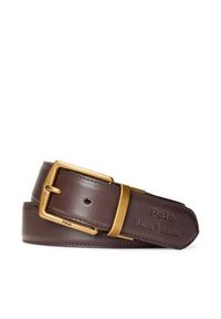 Polo Ralph Lauren Zestaw etui na karty i pasek 405880721002 Brązowy. Kolor: brązowy. Materiał: skóra #5