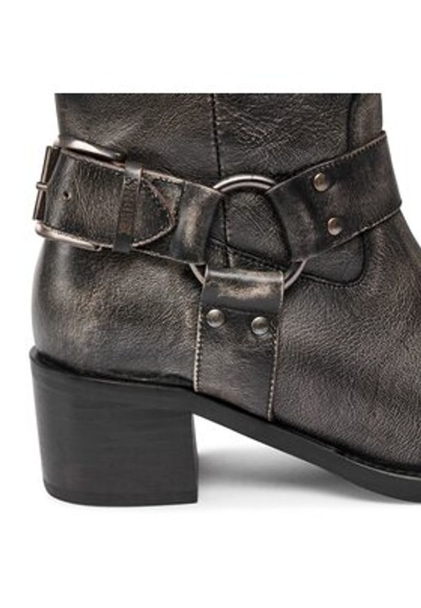 Bronx Kozaki High boots 14291-A Czarny. Kolor: czarny. Materiał: skóra