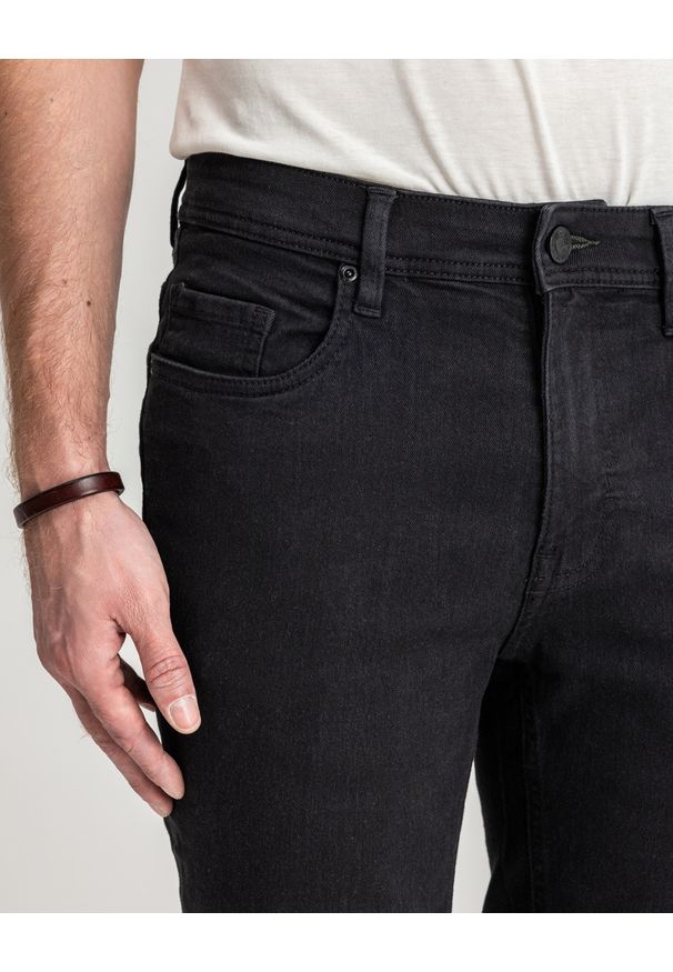 MARCUS - Męskie Spodnie Jeansowe Marcus Sebb 2214 Dry Black 14-200301. Stan: podwyższony. Sezon: lato