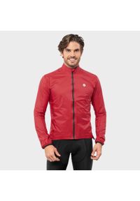 SIROKO - Kurtka przeciwdeszczowa rowerowa męska J2 Montvernier. Kolor: czerwony. Materiał: nylon. Sport: kolarstwo