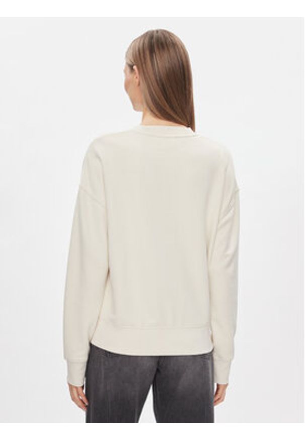 Calvin Klein Bluza Micro Logo K20K206630 Écru Regular Fit. Materiał: bawełna