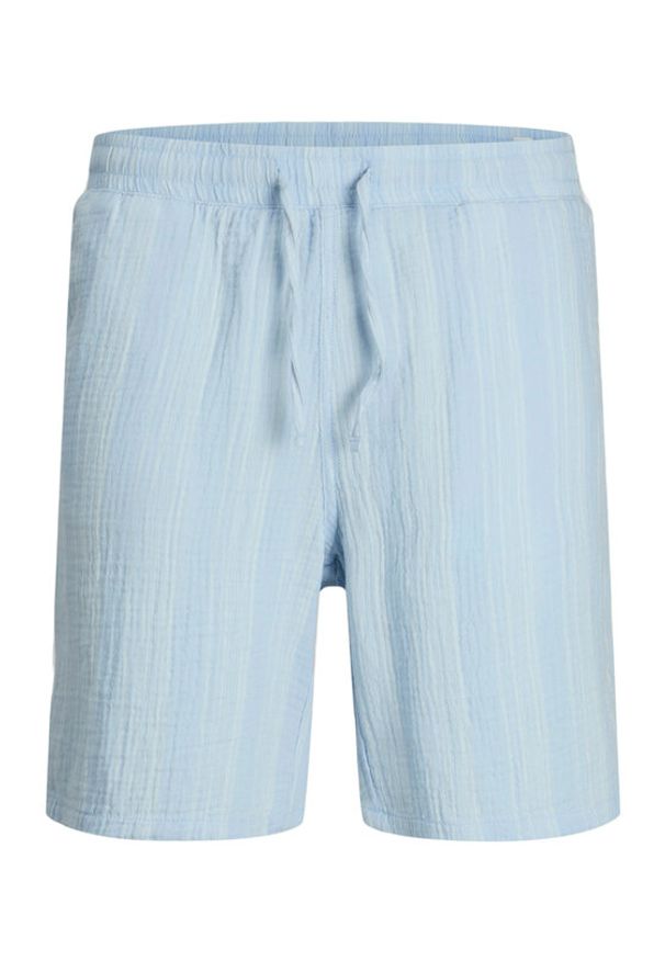 Jack & Jones - Jack&Jones Szorty materiałowe Jaiden 12274758 Błękitny Relaxed Fit. Kolor: niebieski. Materiał: bawełna
