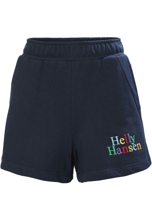 Damskie szorty dresowe Helly Hansen Core. Kolor: niebieski. Materiał: dresówka. Sport: turystyka piesza