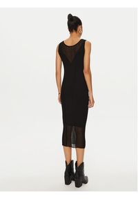 Pinko - PINKO Sukienka koktajlowa 103540 A1ND Czarny Slim Fit. Kolor: czarny. Materiał: bawełna. Styl: wizytowy #3