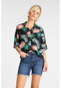 Lee - LEE FLORAL RESORT SHIRT RELAXED FIT DAMSKA KOSZULA BLACK L46DDW01