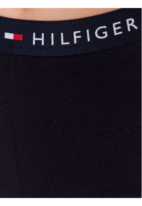 TOMMY HILFIGER - Tommy Hilfiger Legginsy UW0UW04524 Granatowy Slim Fit. Kolor: niebieski. Materiał: bawełna