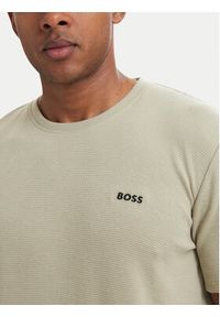 BOSS T-Shirt Waffle 50535891 Zielony jasny Regular Fit. Kolor: zielony. Materiał: bawełna #3