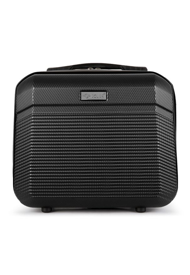 Solier - Kuferek podróżny mały ABS STL945 czarny. Kolor: czarny. Materiał: materiał