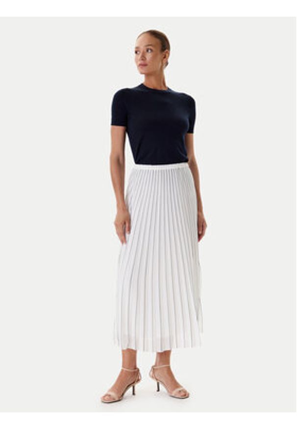 Tatuum Spódnica plisowana Mirama 1 T2510.172 Écru Relaxed Fit. Materiał: syntetyk