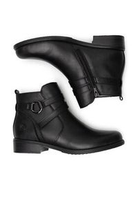 Remonte Botki D0F77-00 Czarny. Kolor: czarny. Materiał: skóra #5