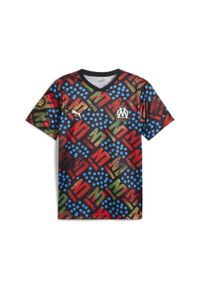 Puma - Jersey OM Africa 13 AOP 2023/24. Kolor: czarny. Materiał: jersey