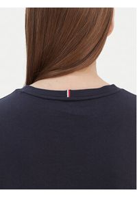 TOMMY HILFIGER - Tommy Hilfiger T-Shirt WW0WW22043 Granatowy Regular Fit. Kolor: niebieski. Materiał: bawełna #6