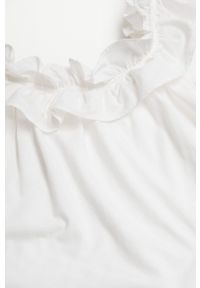 mango - Mango Sukienka bawełniana Margot kolor biały midi oversize. Kolor: biały. Materiał: bawełna. Wzór: gładki. Typ sukienki: oversize. Długość: midi #2
